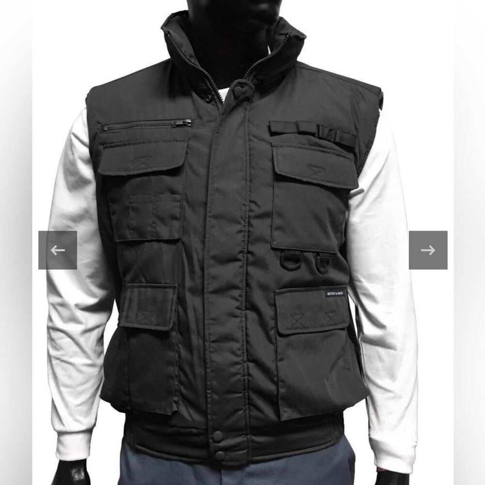 Renegade Sportswear Green Utility Fleece Vest Water Resistant Vest Men’s Size L